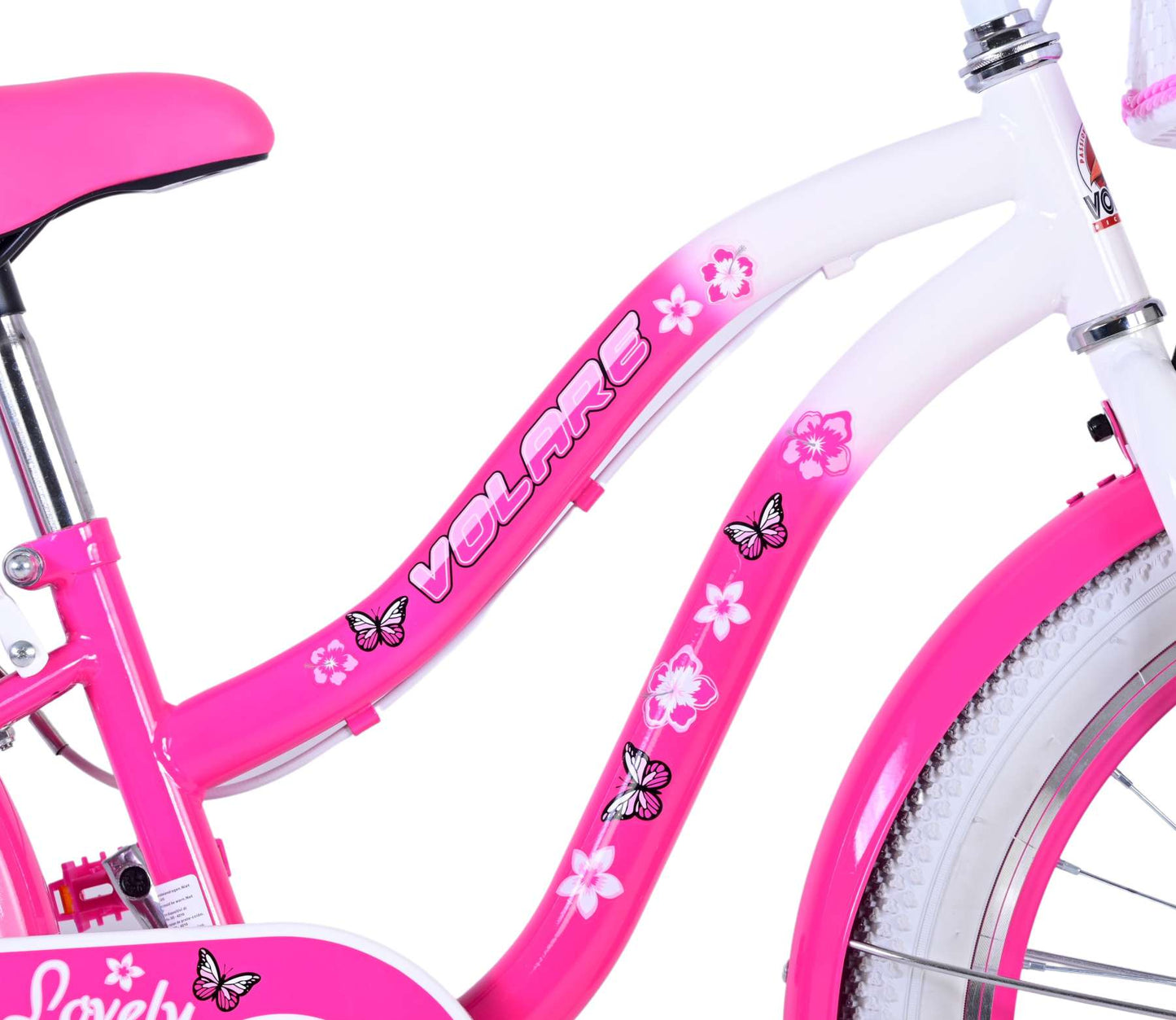 Volare Lovely Kinderfiets - Meisjes - 20 inch - Roze - Twee handremmen