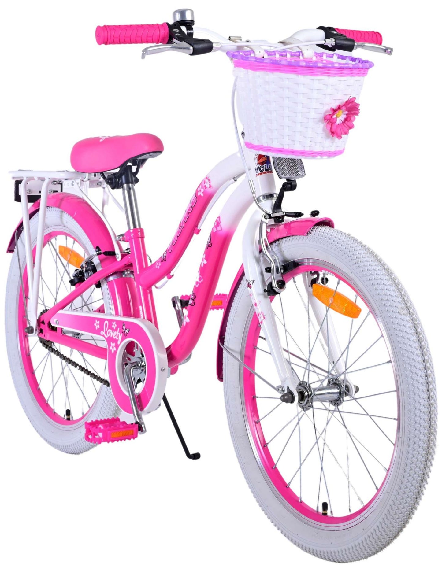 Volare Lovely Kinderfiets - Meisjes - 20 inch - Roze - Twee handremmen