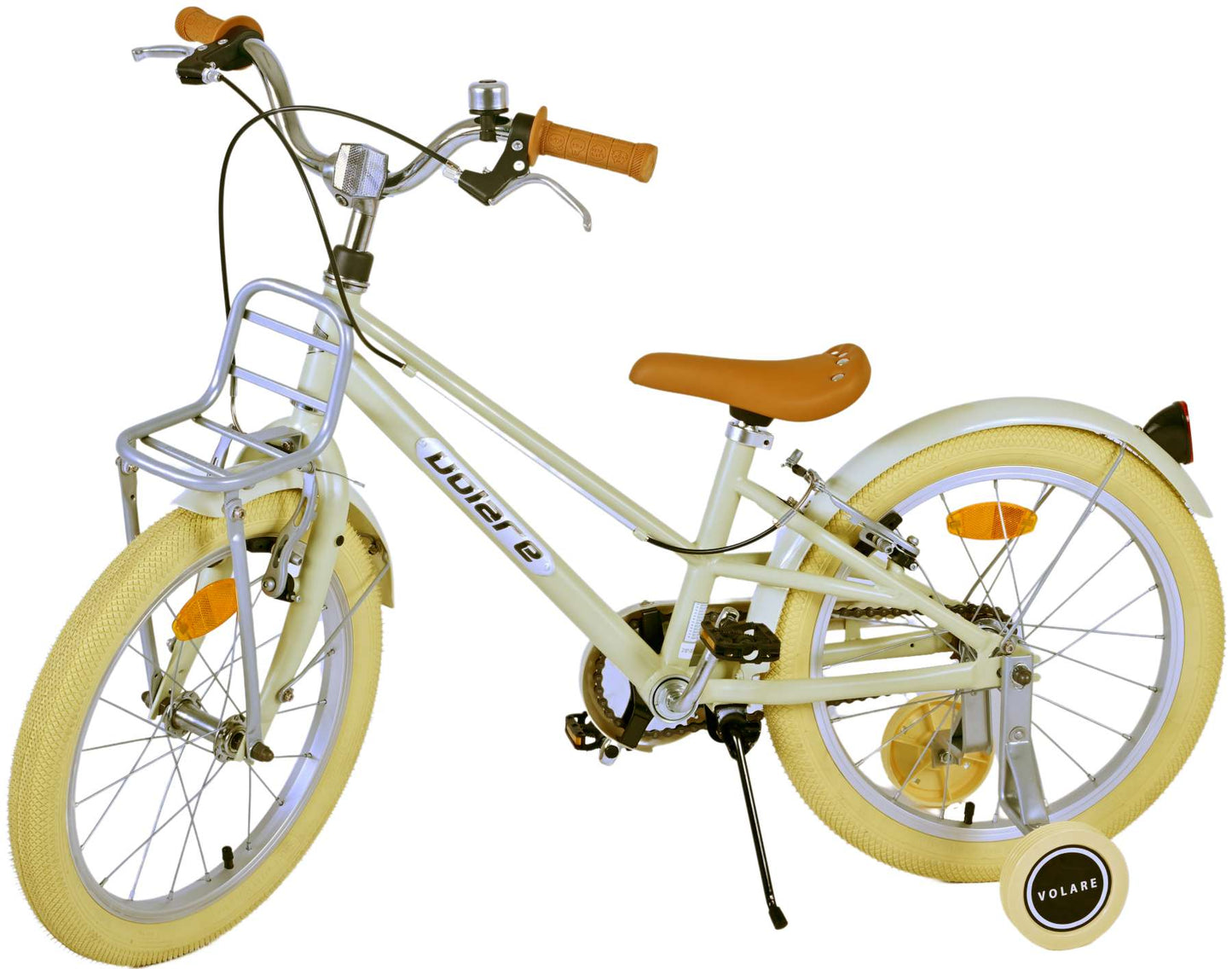 Volare Melody Kinderfiets - Meisjes - 18 inch - Zand - Twee handremmen