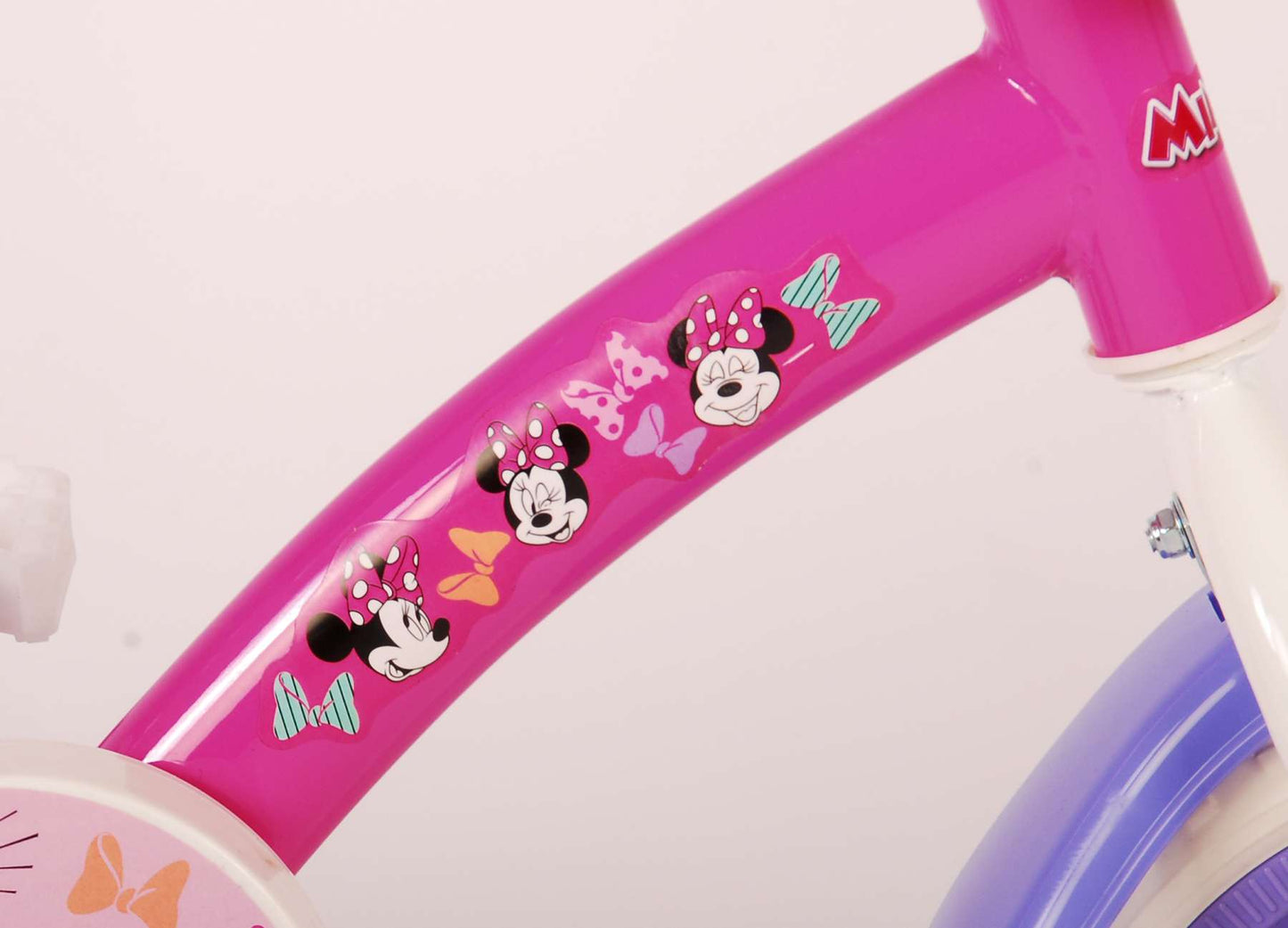 Disney Minnie Cutest Ever! Kinderfiets - Meisjes - 10 inch - Roze/Wit/Paars - Doortrapper