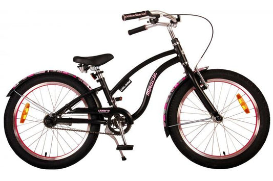 Volare Miracle Cruiser Kinderfiets - Meisjes - 20 inch - Mat Zwart - Prime Collection