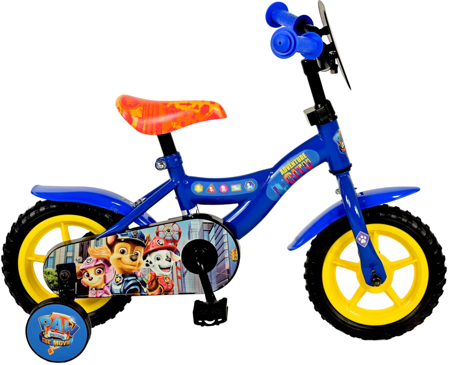 Paw Patrol the Movie Kinderfiets - Jongens - 10 inch - Blauw - Doortrapper