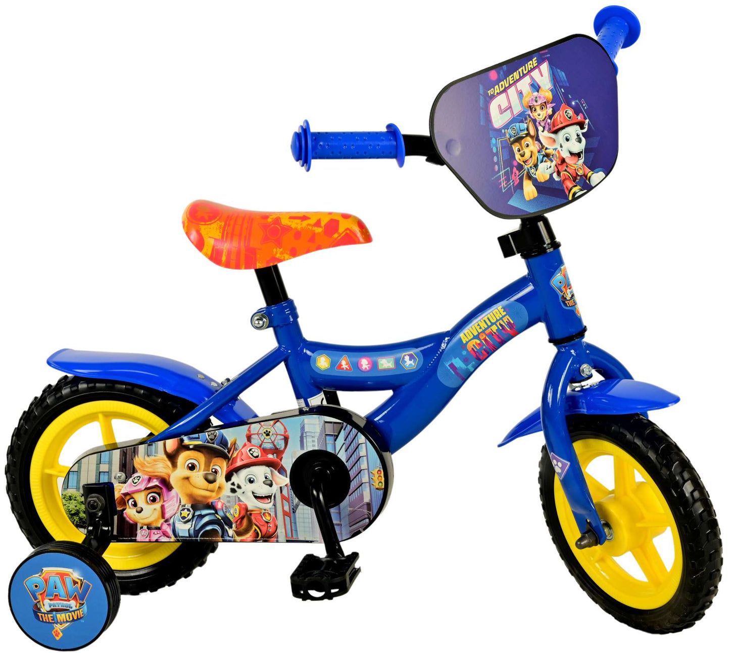 Paw Patrol the Movie Kinderfiets - Jongens - 10 inch - Blauw - Doortrapper