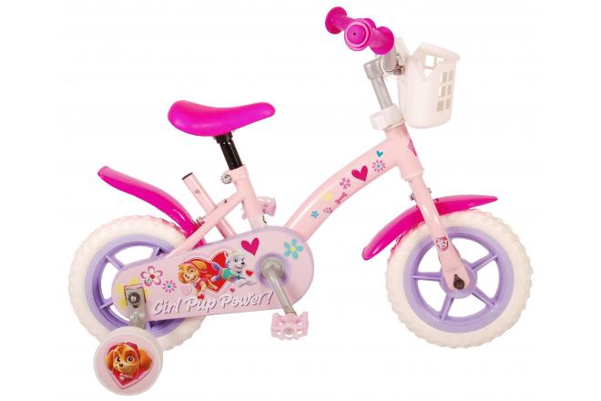 Paw Patrol Kinderfiets - Meisjes - 10 inch - Roze - Doortrapper