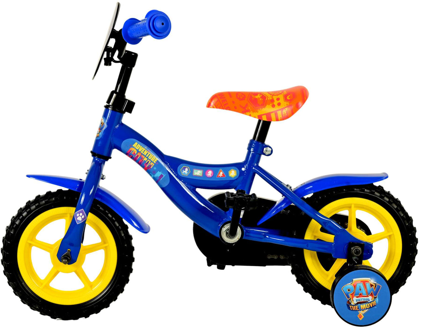 Paw Patrol the Movie Kinderfiets - Jongens - 10 inch - Blauw - Doortrapper