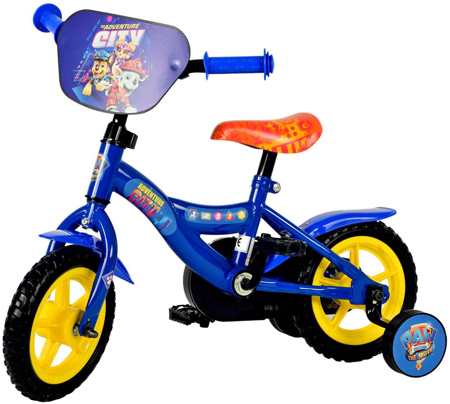 Paw Patrol the Movie Kinderfiets - Jongens - 10 inch - Blauw - Doortrapper