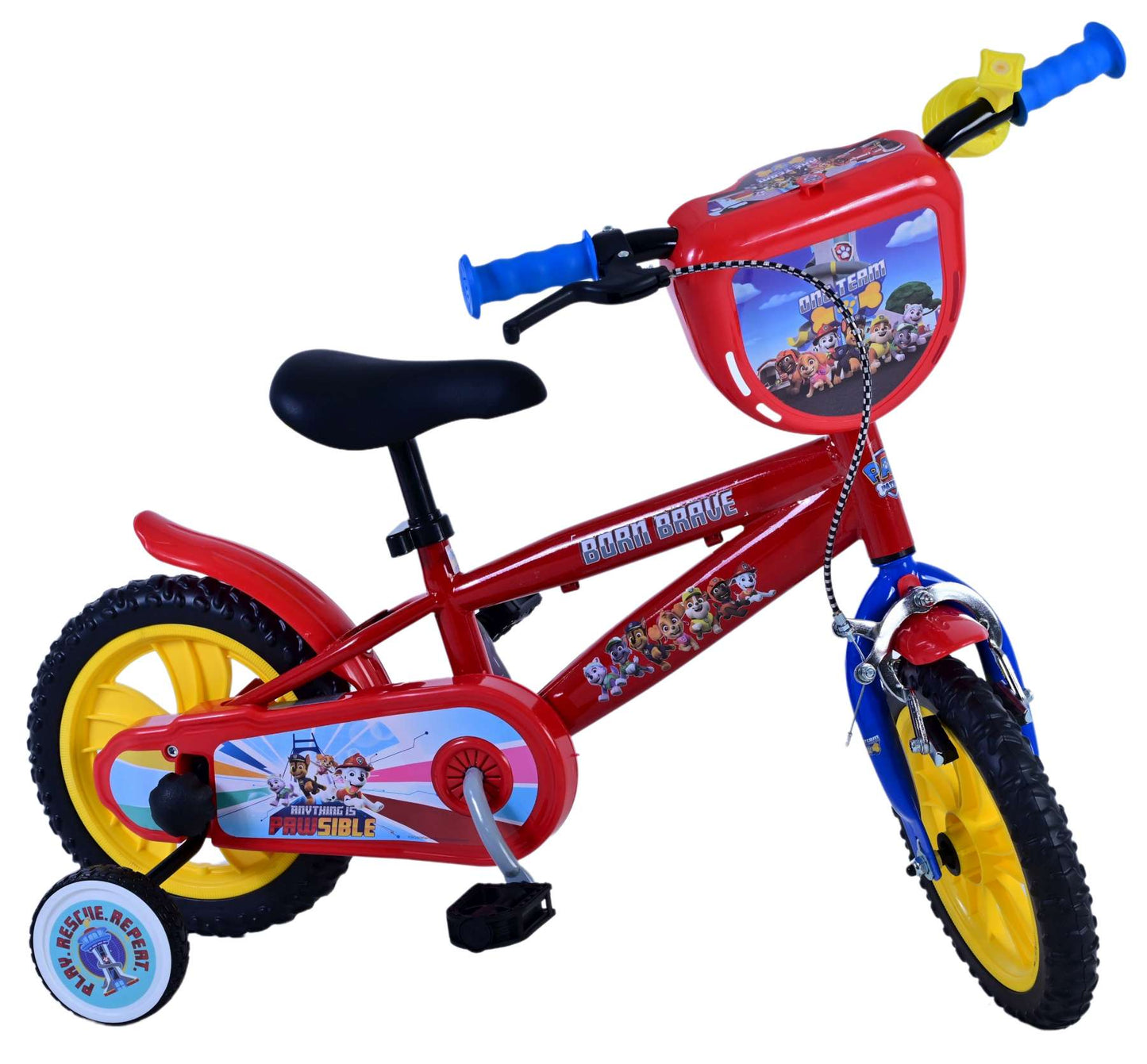 Paw Patrol Kinderfiets - Jongens - 12 inch - Rood