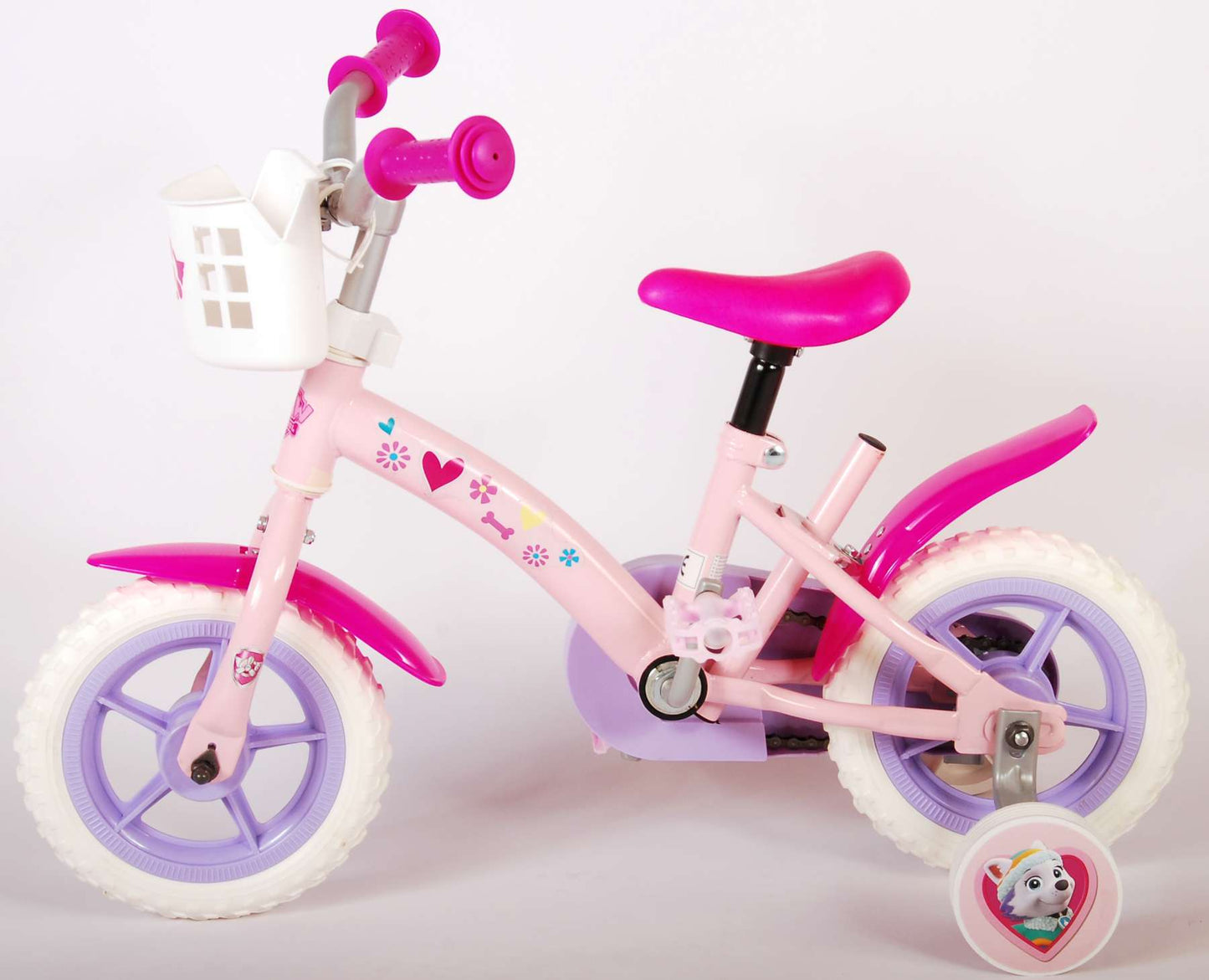 Paw Patrol Kinderfiets - Meisjes - 10 inch - Roze - Doortrapper