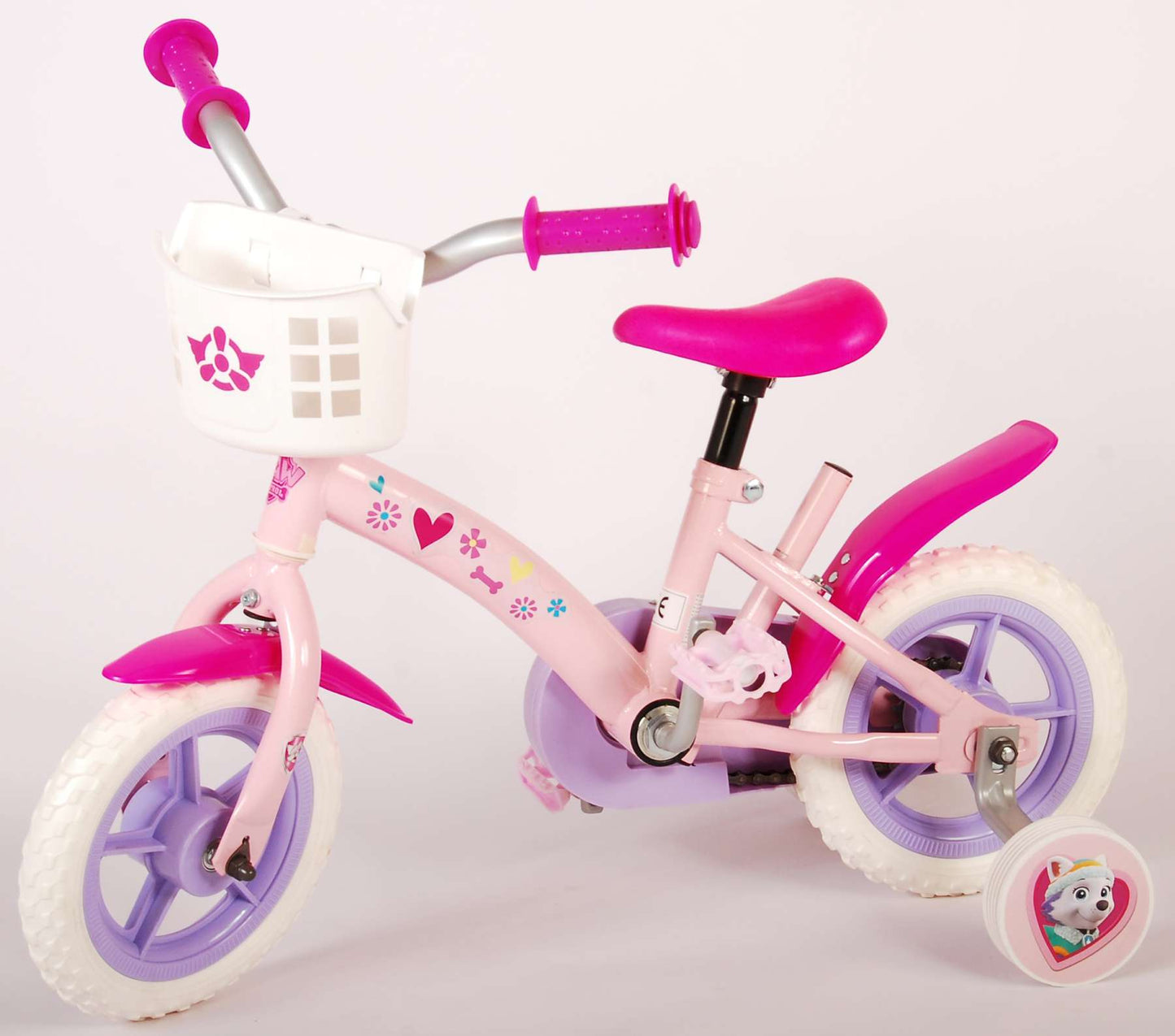 Paw Patrol Kinderfiets - Meisjes - 10 inch - Roze - Doortrapper