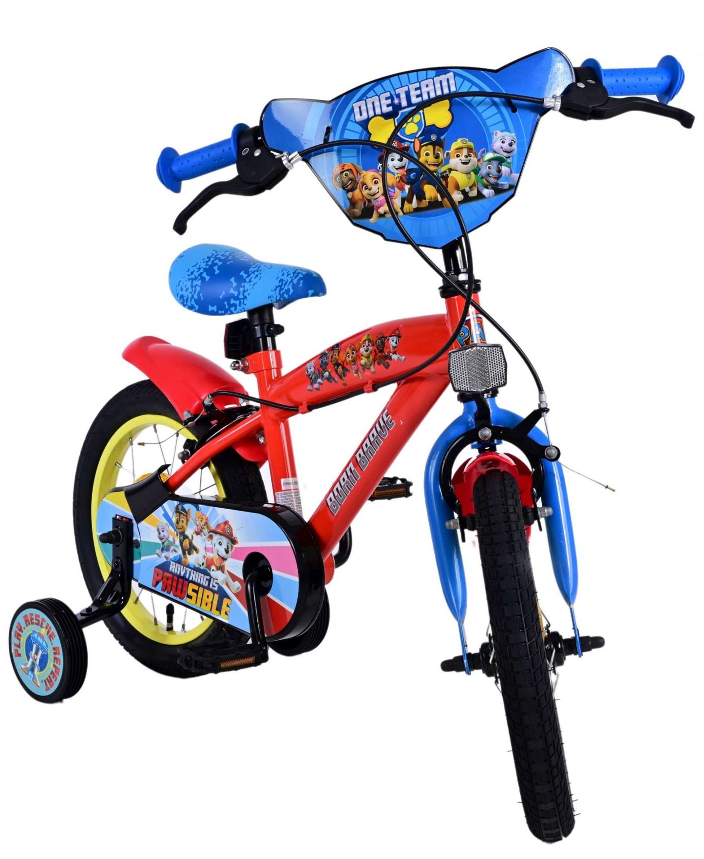 Paw Patrol Kinderfiets - Jongens - 14 inch - Twee handremmen