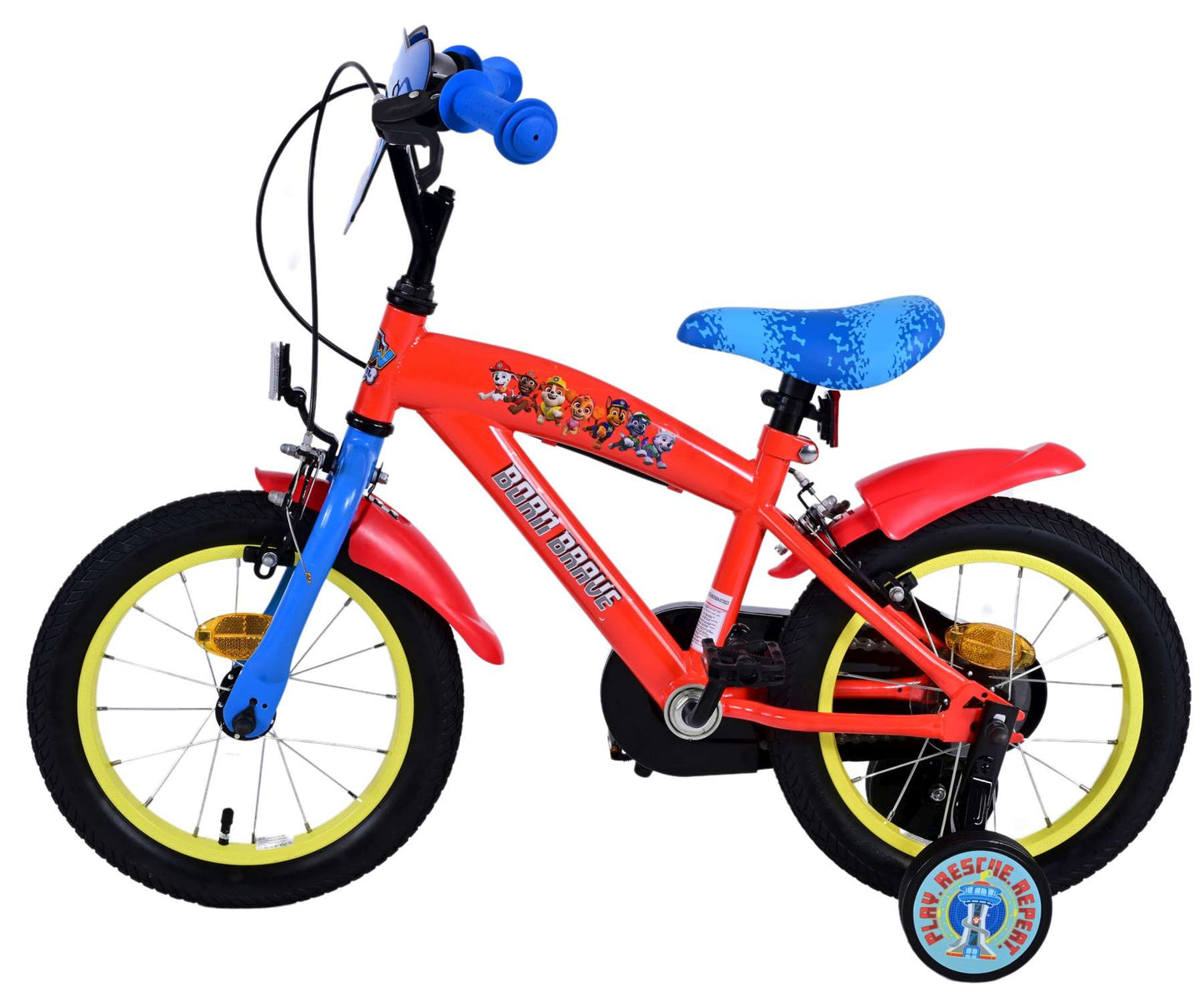 Paw Patrol Kinderfiets - Jongens - 14 inch - Twee handremmen