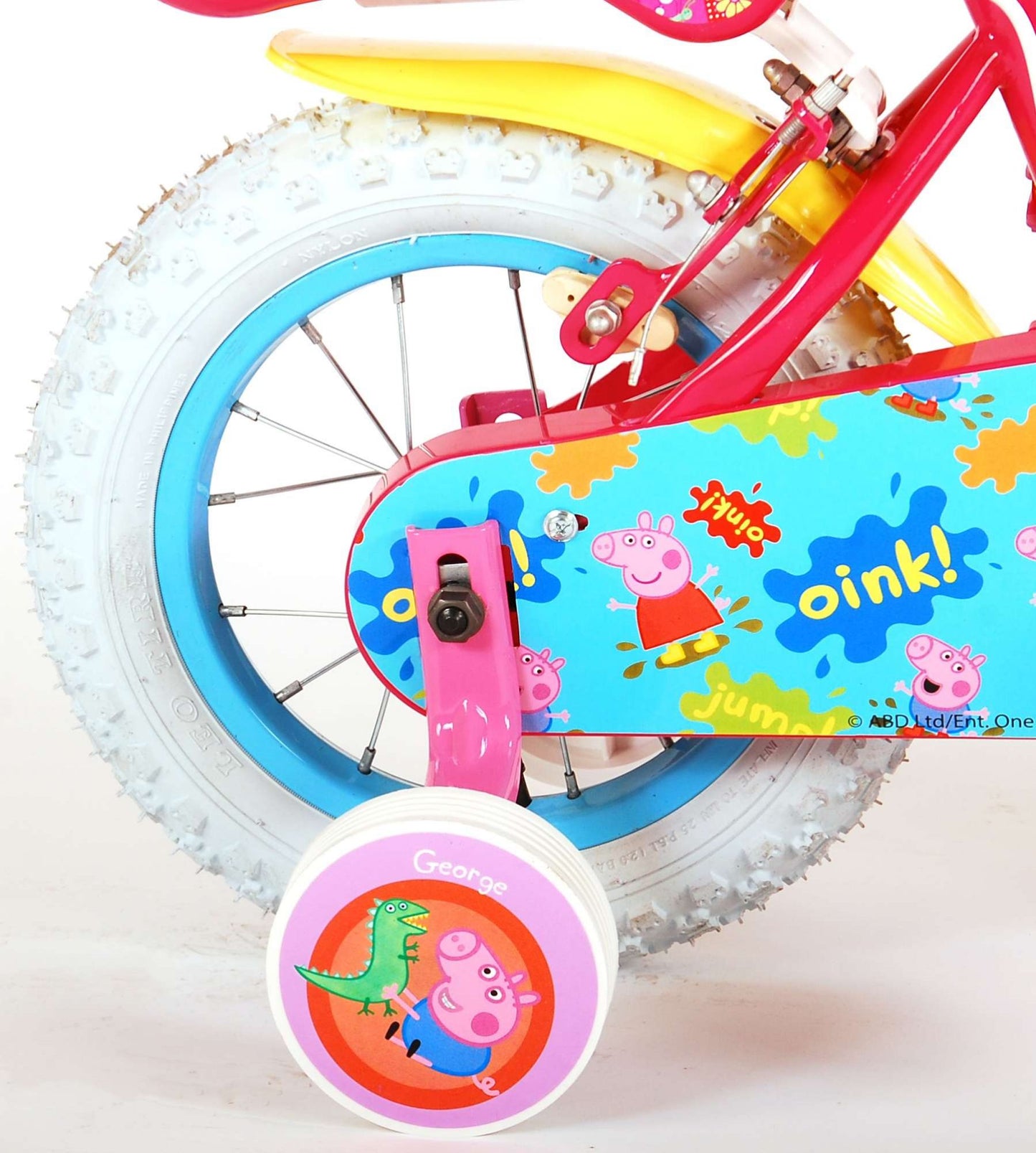 Peppa Pig Kinderfiets - Meisjes - 12 inch - Roze - Twee handremmen