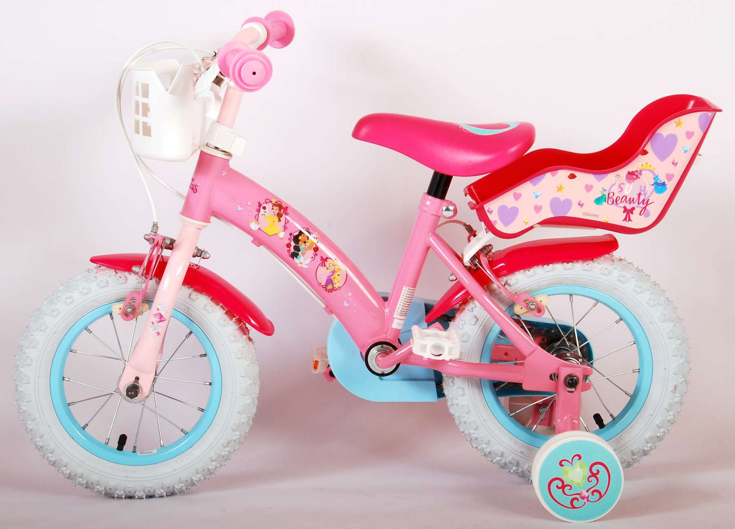 Disney Princess Kinderfiets - Meisjes - 12 inch - Roze - Twee Handremmen