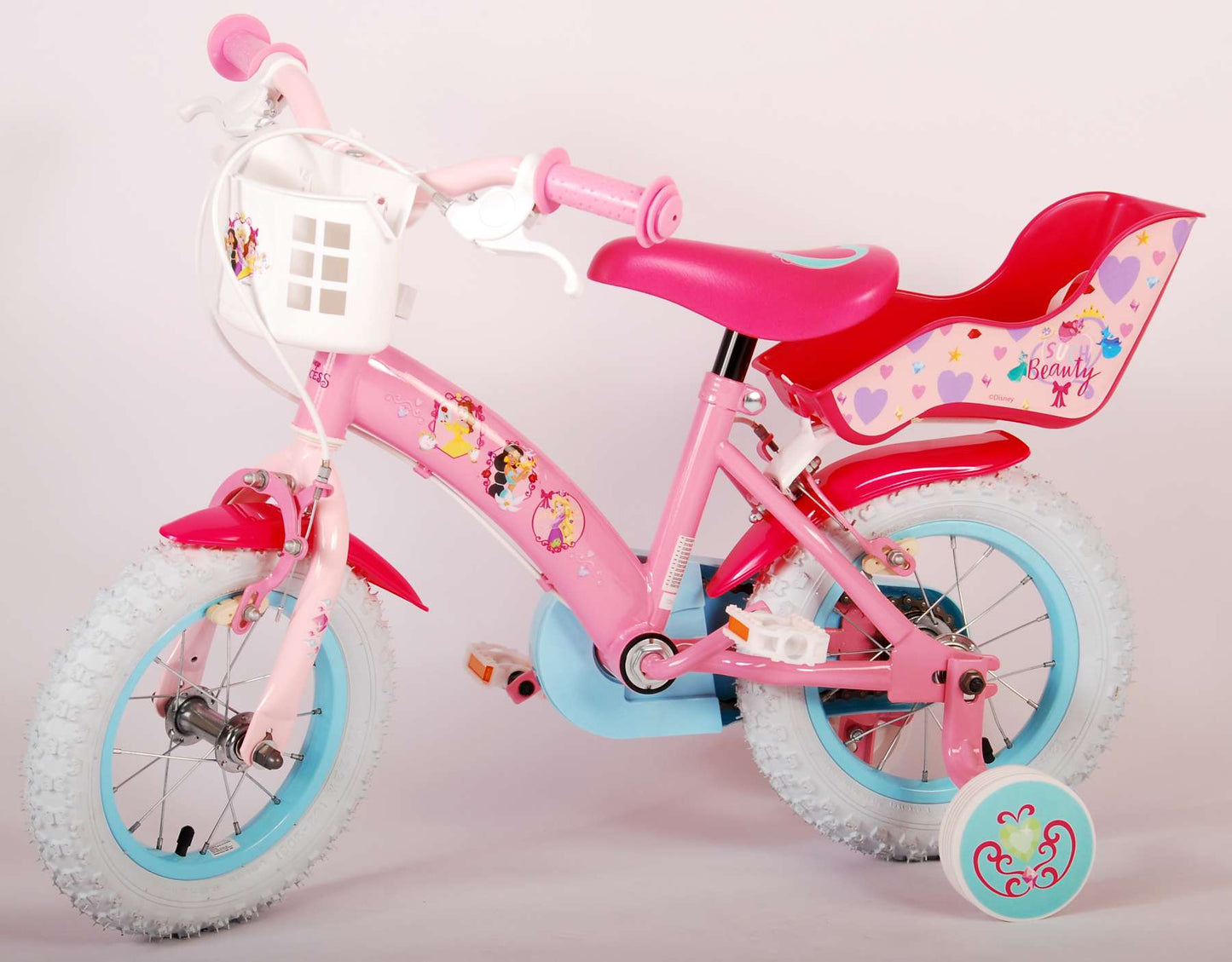 Disney Princess Kinderfiets - Meisjes - 12 inch - Roze - Twee Handremmen