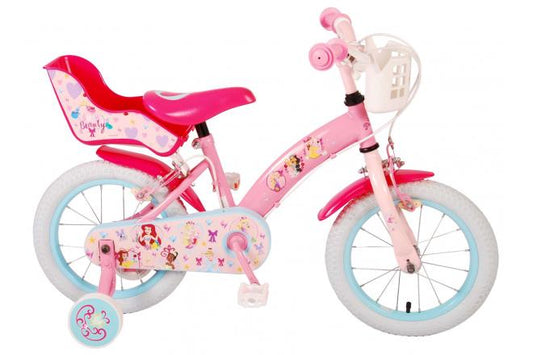 Disney Princess Kinderfiets - Meisjes - 14 inch - Roze - Twee Handremmen