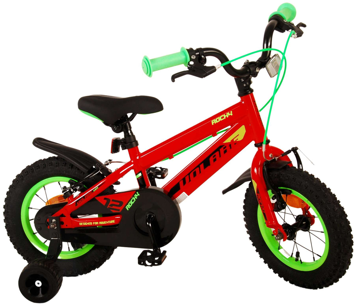 Volare Rocky Kinderfiets - Jongens - 12 inch - Rood - Twee handremmen