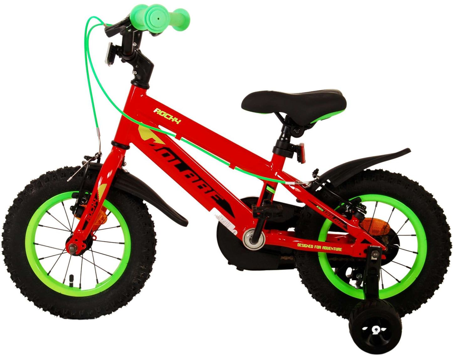 Volare Rocky Kinderfiets - Jongens - 12 inch - Rood - Twee handremmen