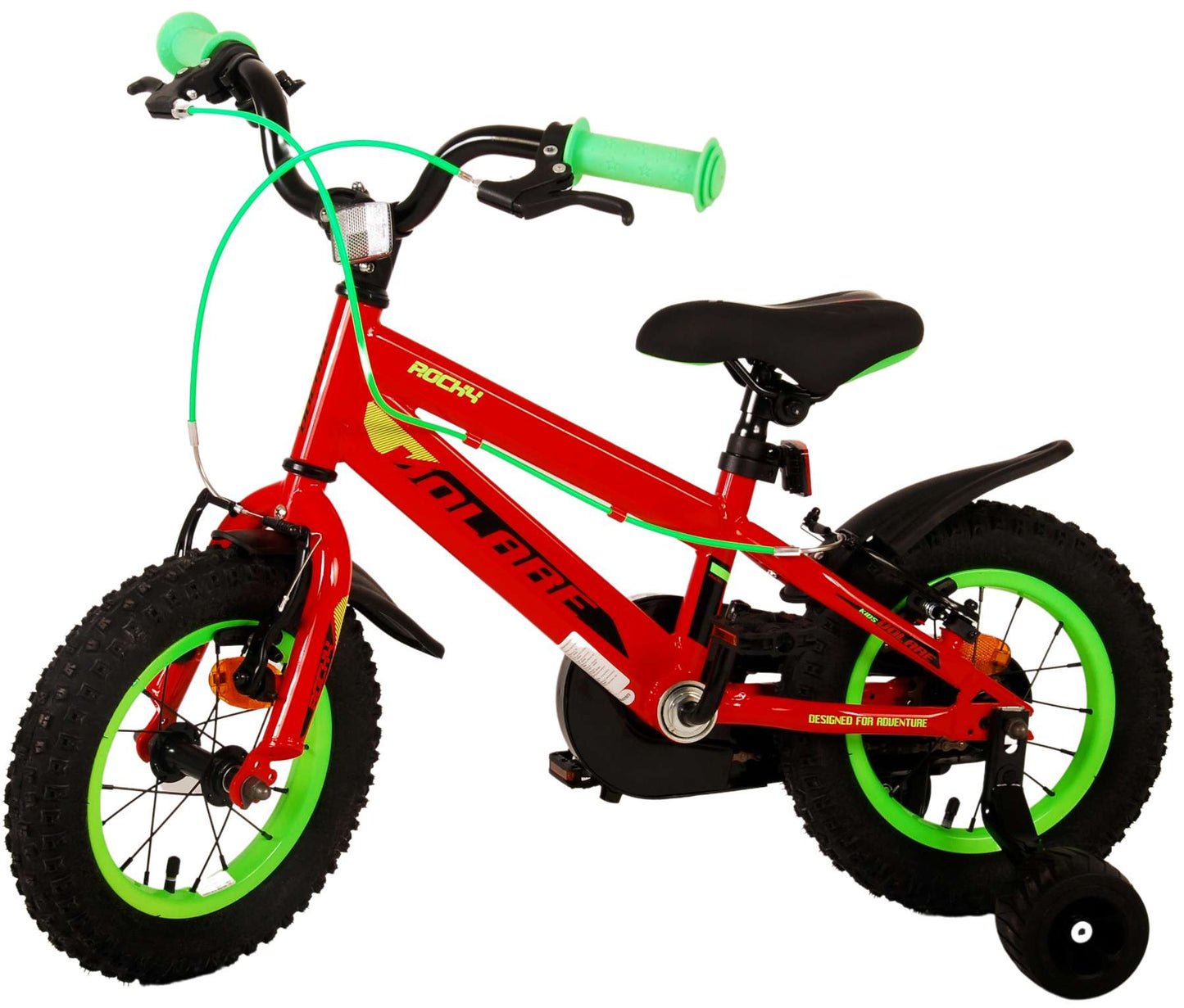 Volare Rocky Kinderfiets - Jongens - 12 inch - Rood - Twee handremmen