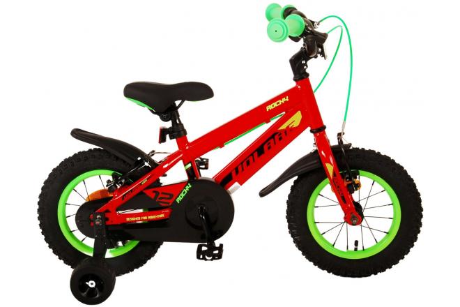 Volare Rocky Kinderfiets - Jongens - 12 inch - Rood - Twee handremmen