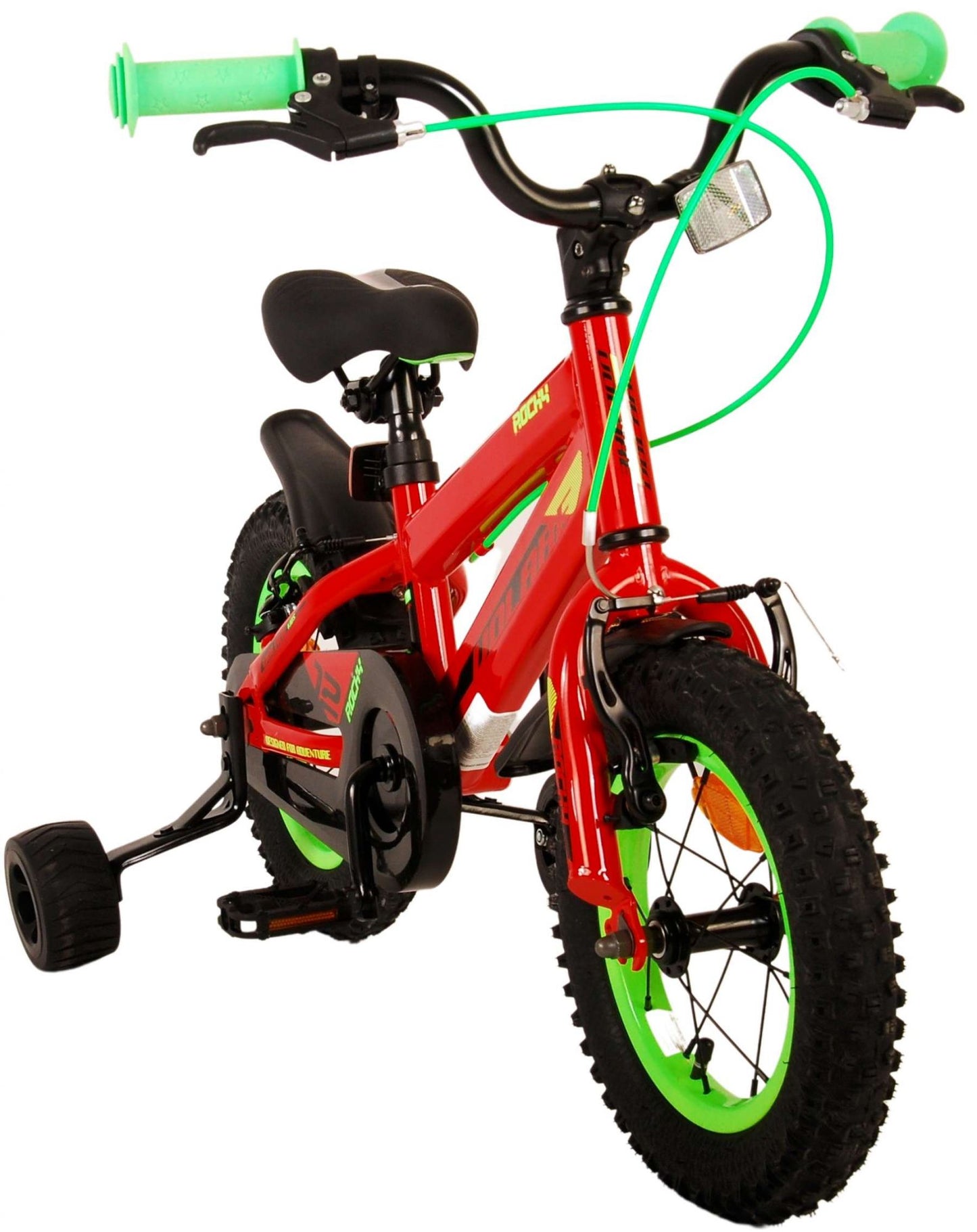 Volare Rocky Kinderfiets - Jongens - 12 inch - Rood - Twee handremmen