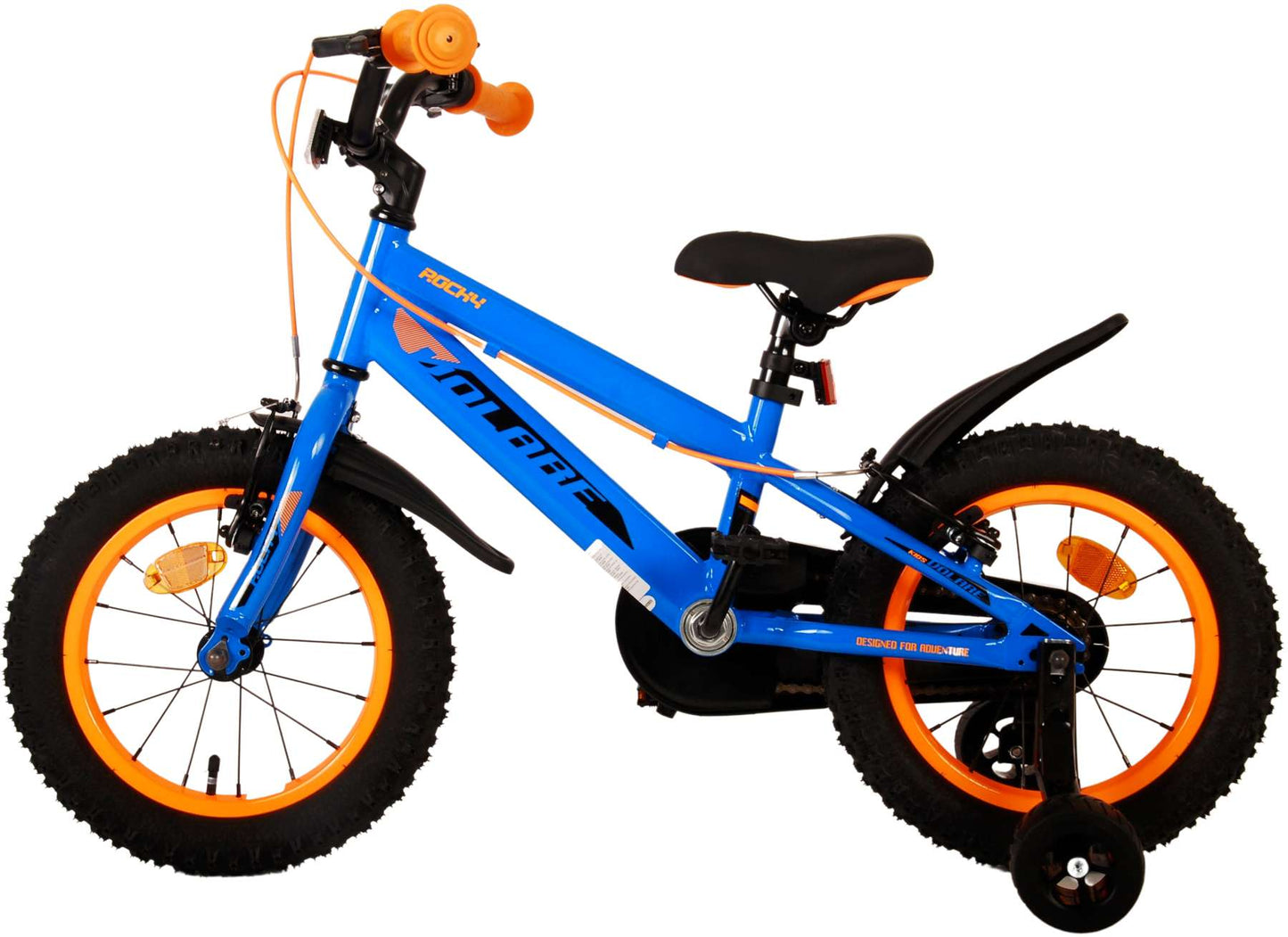 Volare Rocky Kinderfiets - Jongens - 14 inch - Blauw - Twee handremmen