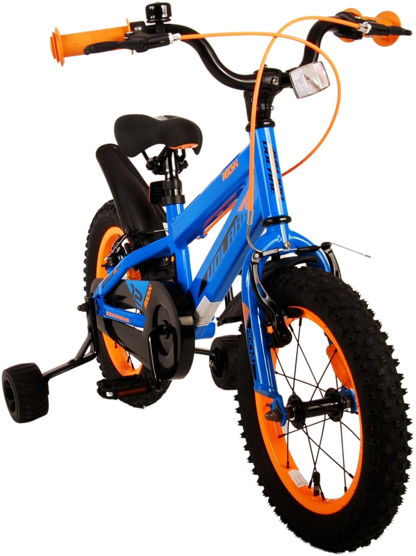 Volare Rocky Kinderfiets - Jongens - 14 inch - Blauw - Twee handremmen