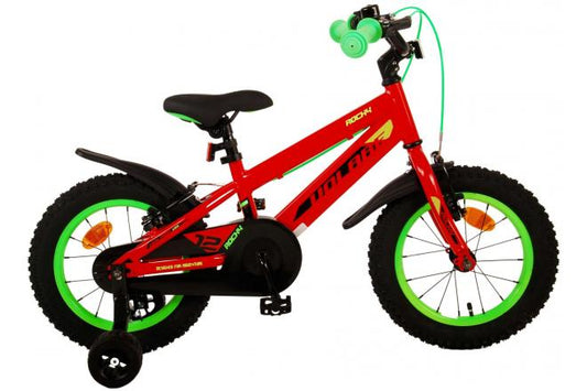 Volare Rocky Kinderfiets - Jongens - 14 inch - Rood - Twee handremmen