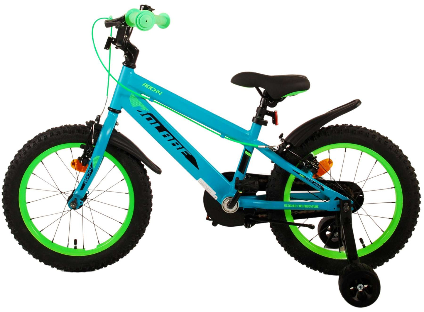 Volare Rocky Kinderfiets - Jongens - 16 inch - Groen - Twee handremmen