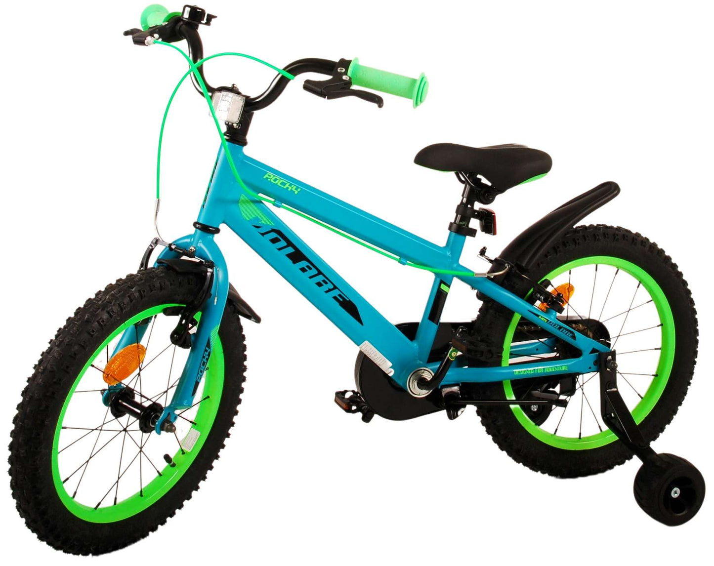 Volare Rocky Kinderfiets - Jongens - 16 inch - Groen - Twee handremmen