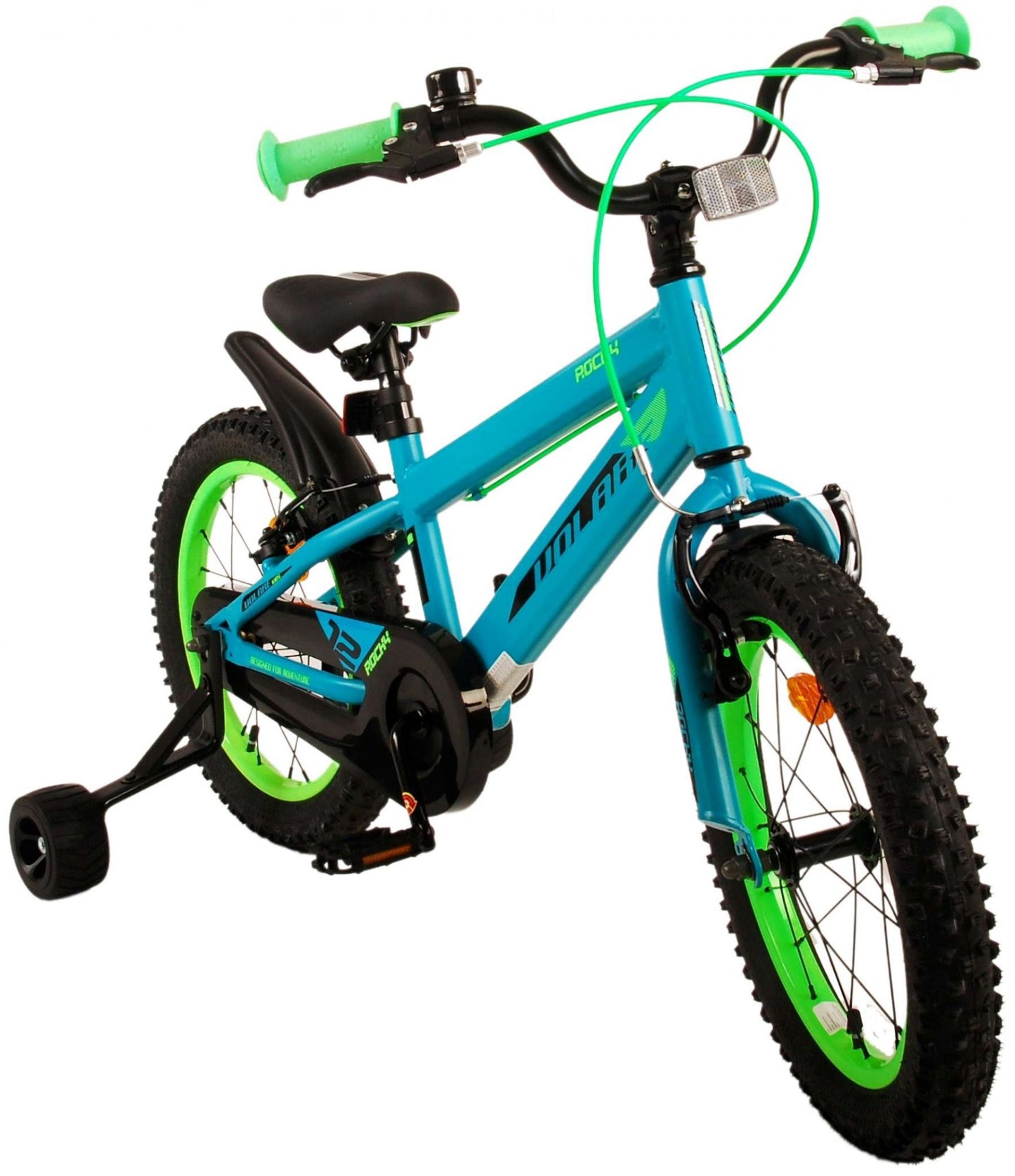 Volare Rocky Kinderfiets - Jongens - 16 inch - Groen - Twee handremmen