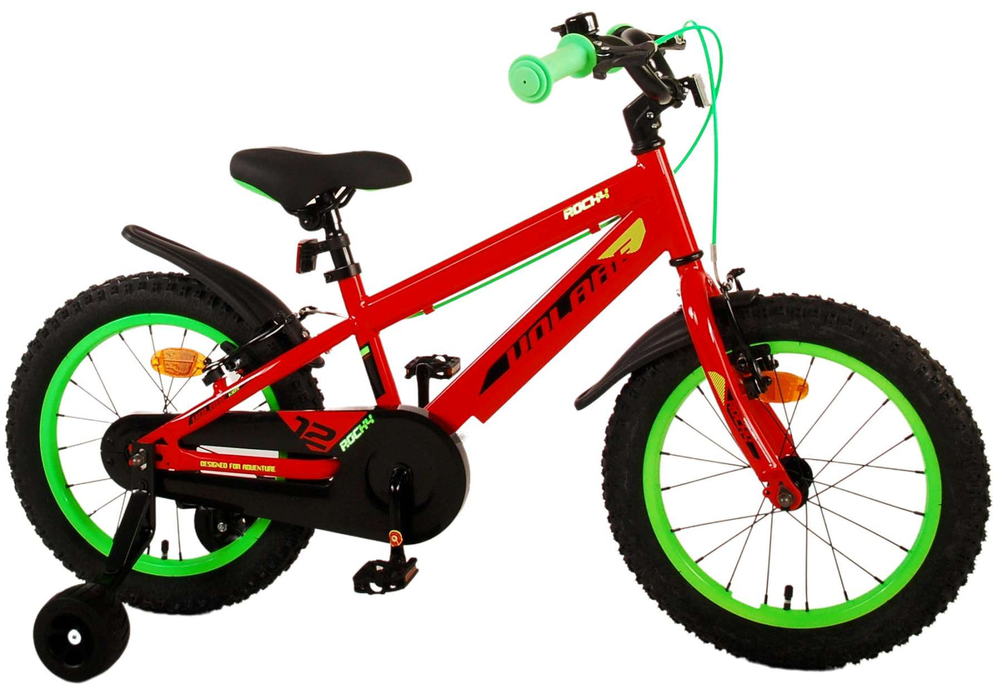 Volare Rocky Kinderfiets - Jongens - 16 inch - Rood - Twee handremmen