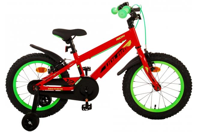 Volare Rocky Kinderfiets - Jongens - 16 inch - Rood - Twee handremmen