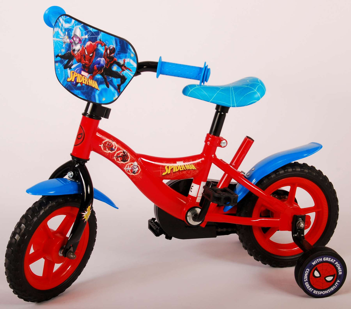 Spider-Man Kinderfiets - Jongens - 10 inch - Rood/Blauw - Doortrapper