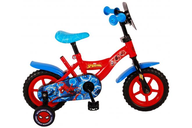 Spider-Man Kinderfiets - Jongens - 10 inch - Rood/Blauw - Doortrapper