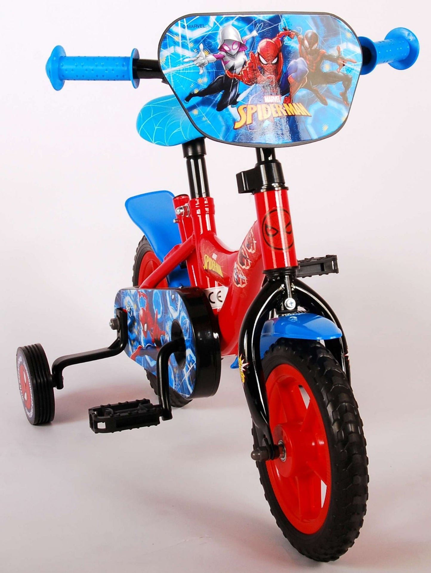 Spider-Man Kinderfiets - Jongens - 10 inch - Rood/Blauw - Doortrapper