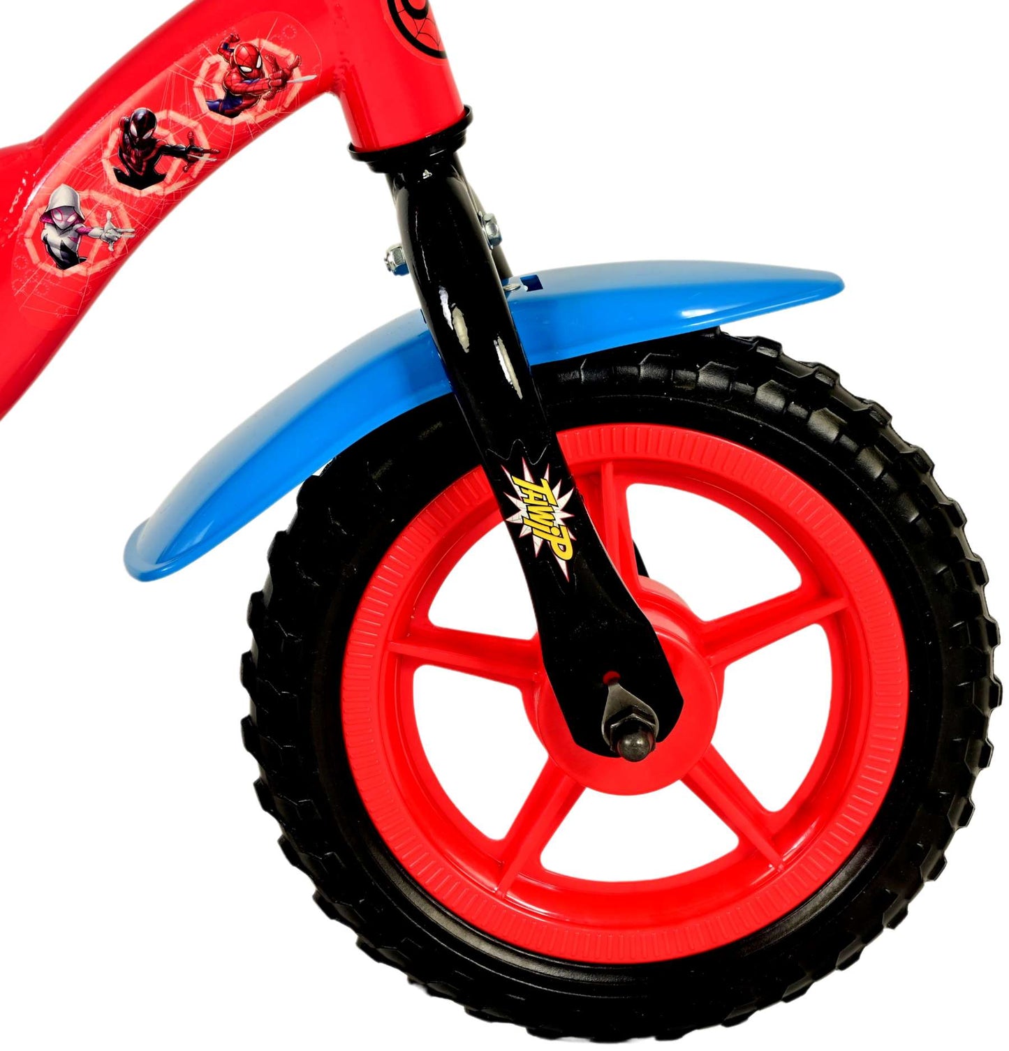 Spider-Man Kinderfiets - Jongens - 10 inch - Rood/Blauw - Doortrapper