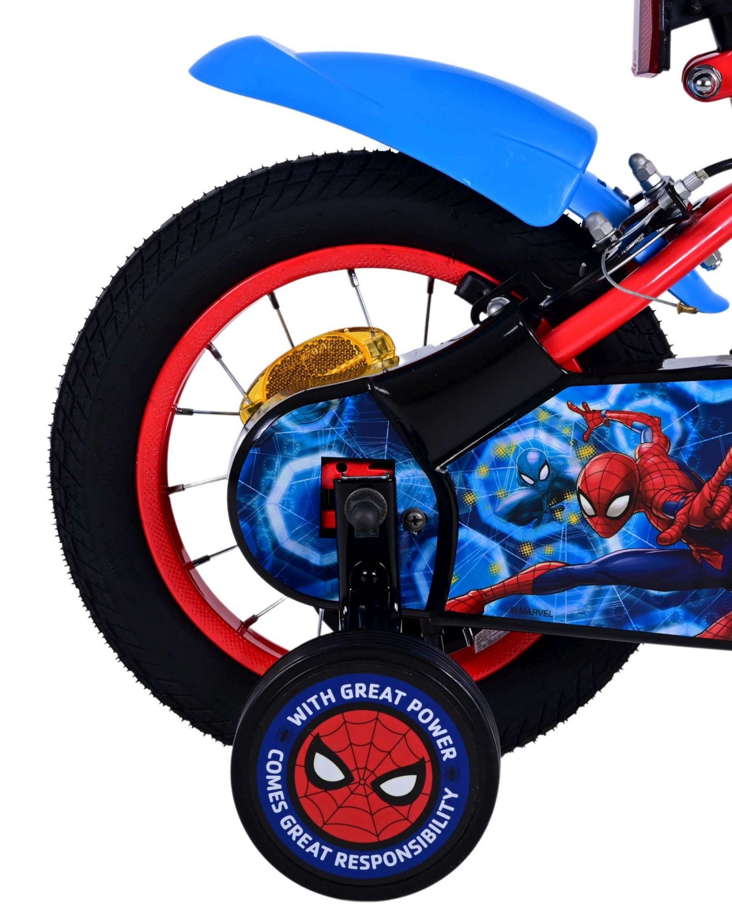 Ultimate Spider-Man Kinderfiets - Jongens - 12 inch - Blauw/Rood - Twee handremmen