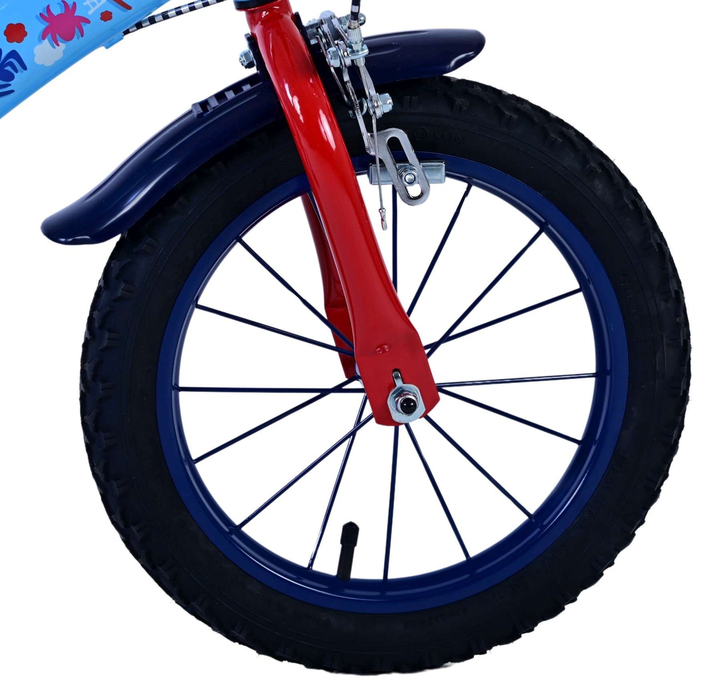 Spidey Kinderfiets - Jongens - 14 inch - Blauw - Twee handremmen