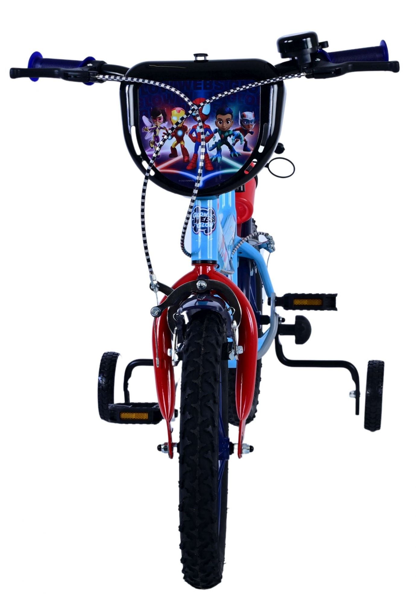 Spidey Kinderfiets - Jongens - 14 inch - Blauw - Twee handremmen