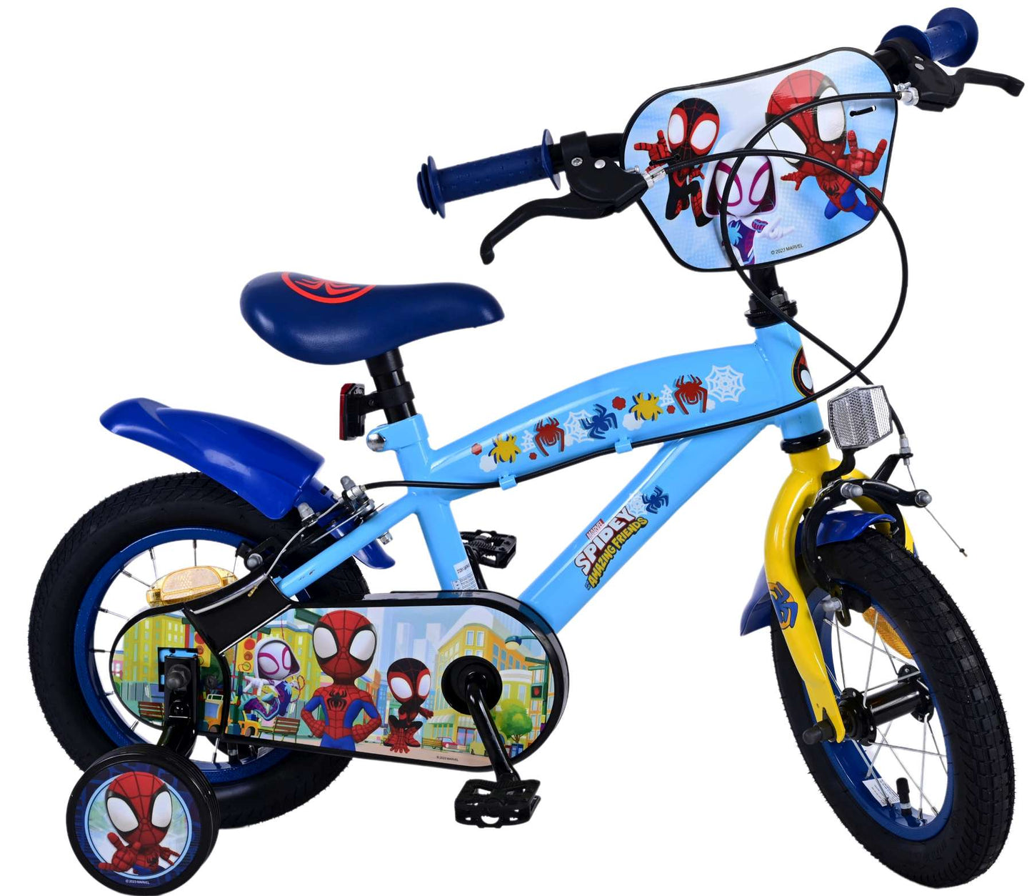 Spidey Kinderfiets - Jongens - 12 inch - Blauw - Twee handremmen