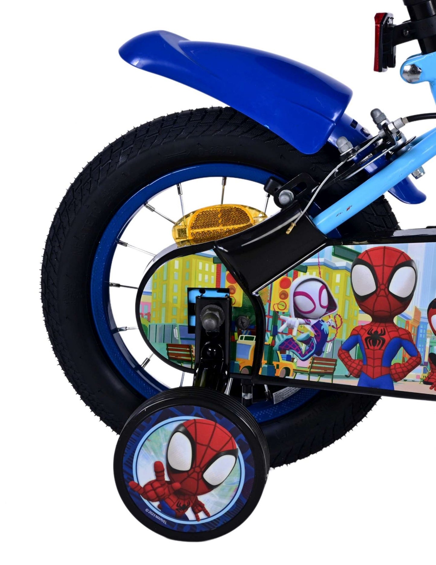 Spidey Kinderfiets - Jongens - 12 inch - Blauw - Twee handremmen