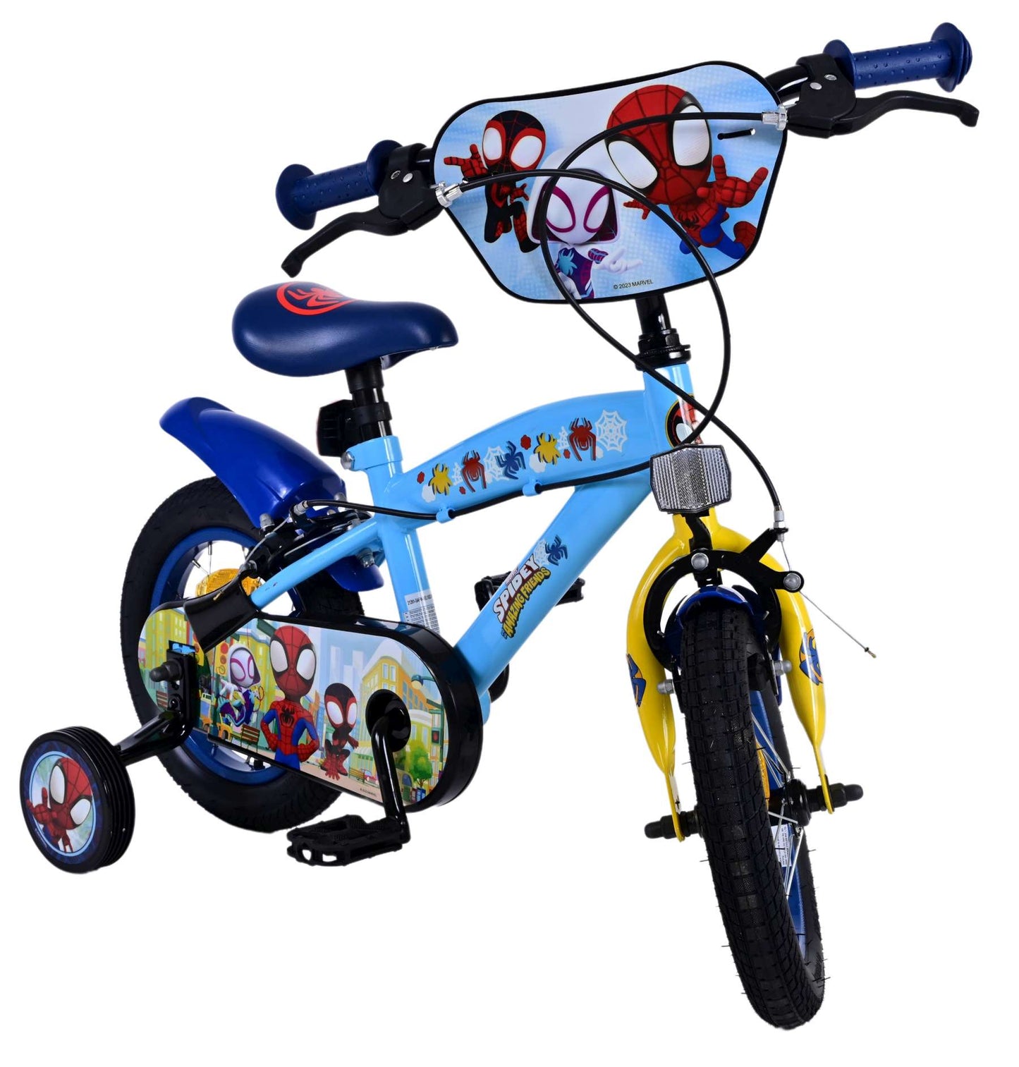 Spidey Kinderfiets - Jongens - 12 inch - Blauw - Twee handremmen