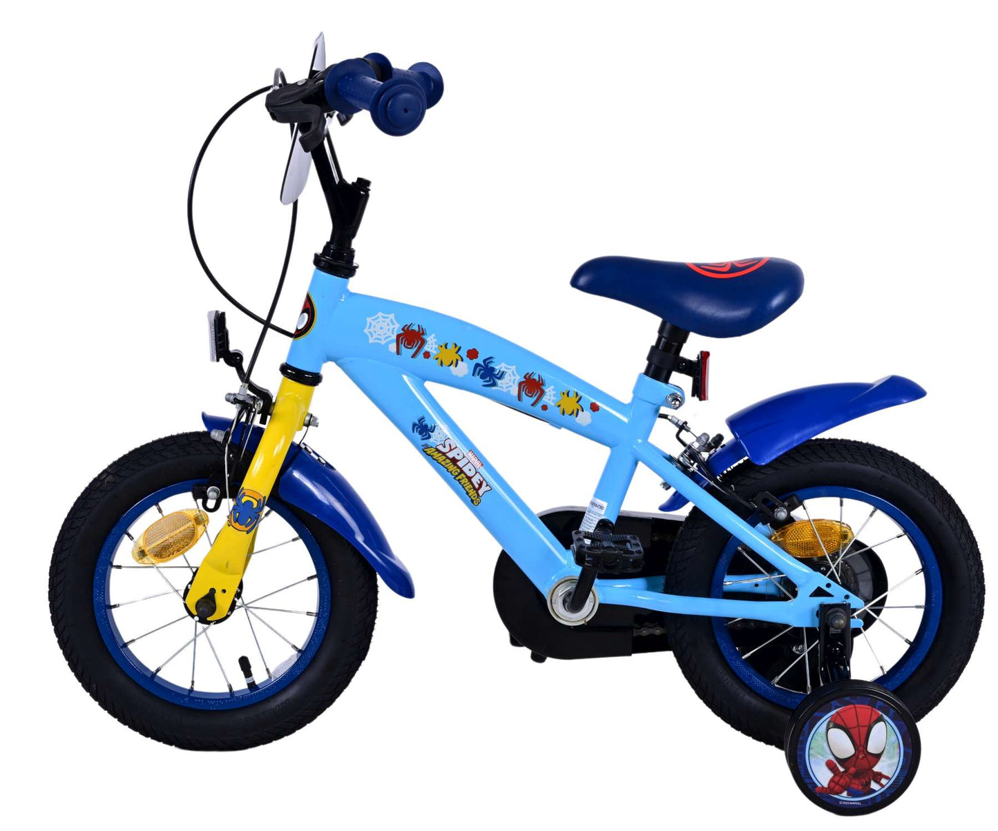 Spidey Kinderfiets - Jongens - 12 inch - Blauw - Twee handremmen