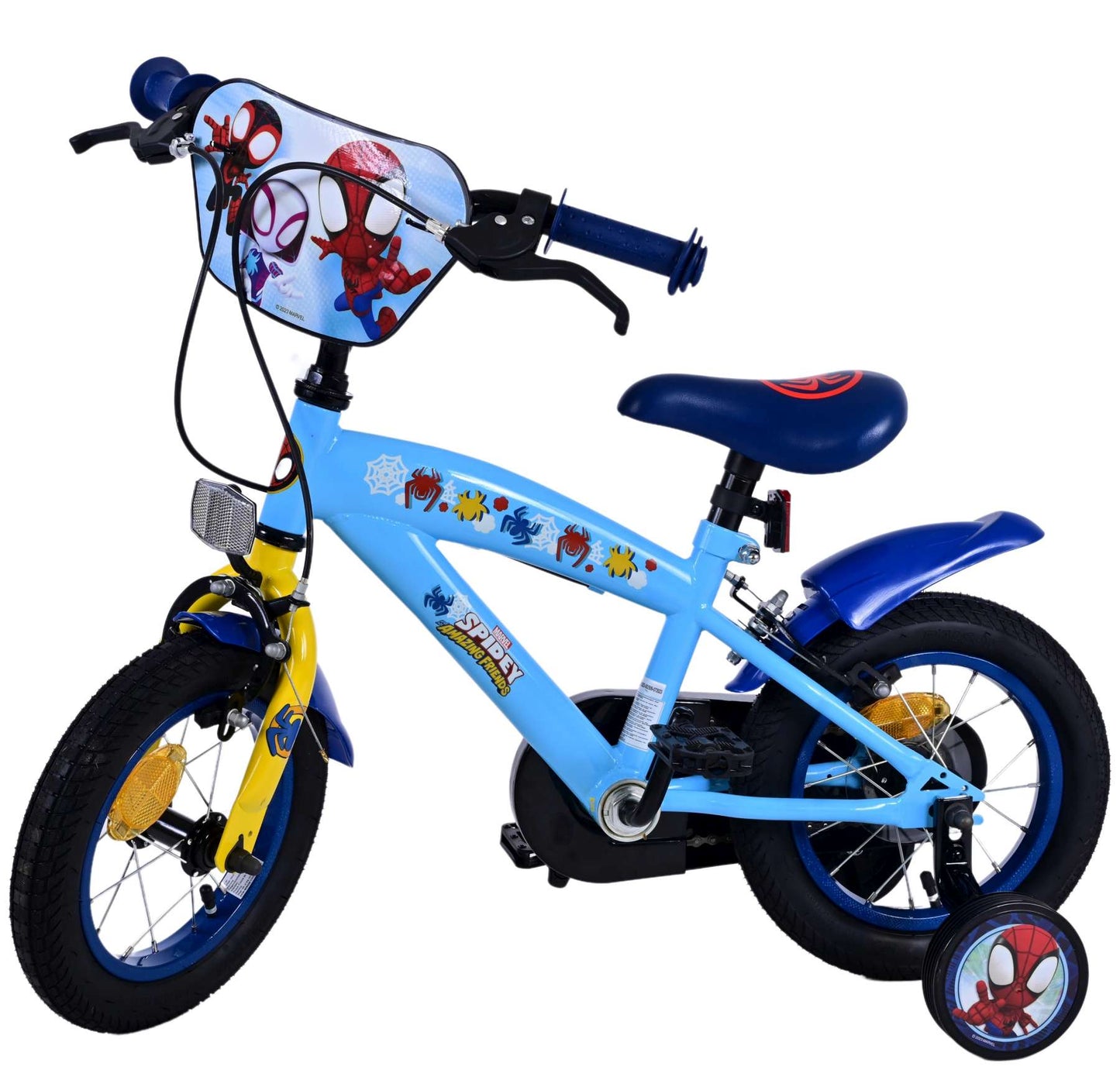 Spidey Kinderfiets - Jongens - 12 inch - Blauw - Twee handremmen