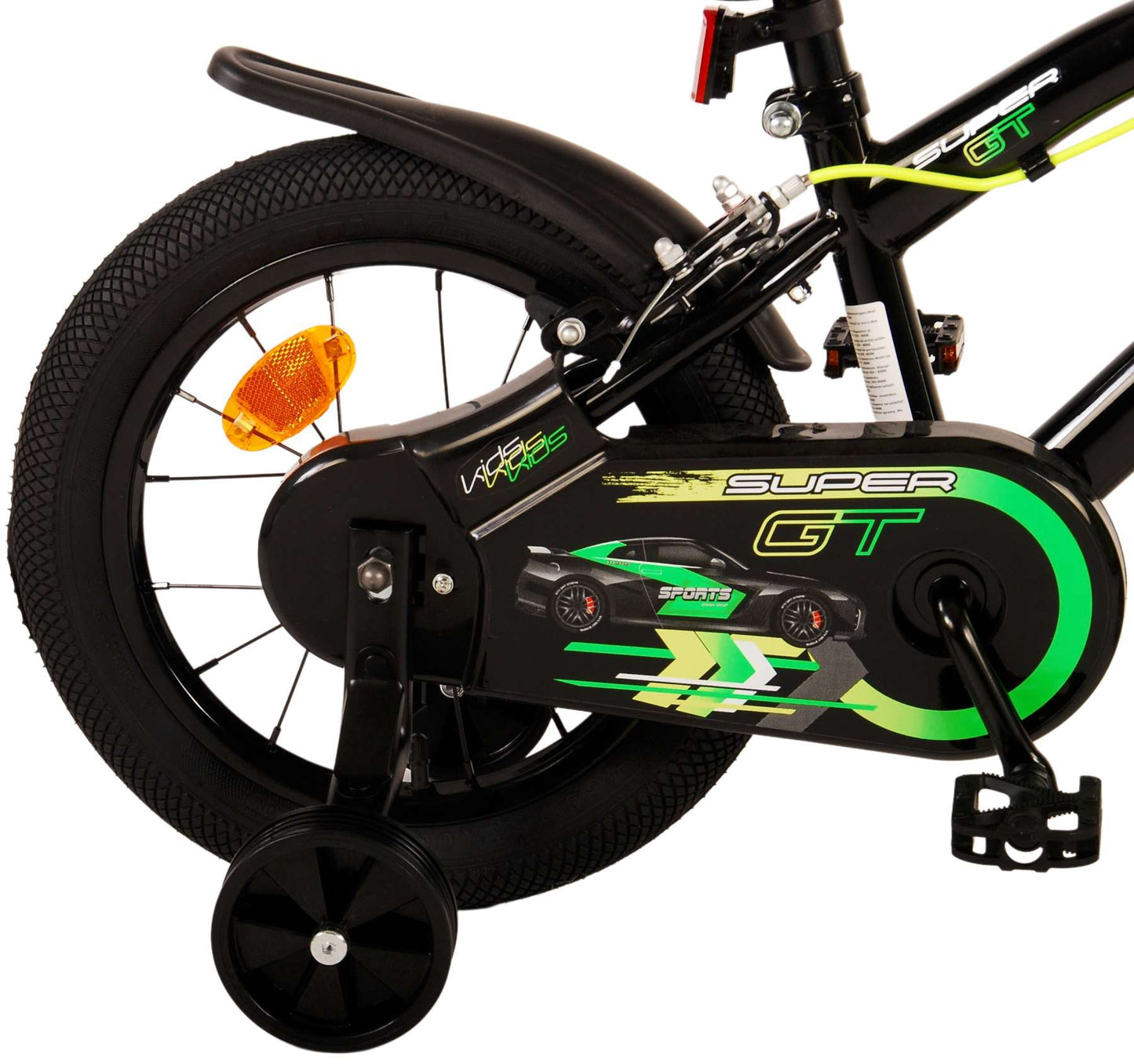 Volare Super GT Kinderfiets - Jongens - 14 inch - Groen - Twee handremmen