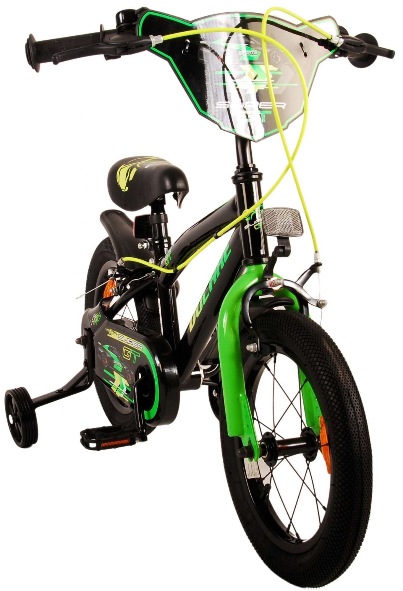 Volare Super GT Kinderfiets - Jongens - 14 inch - Groen - Twee handremmen