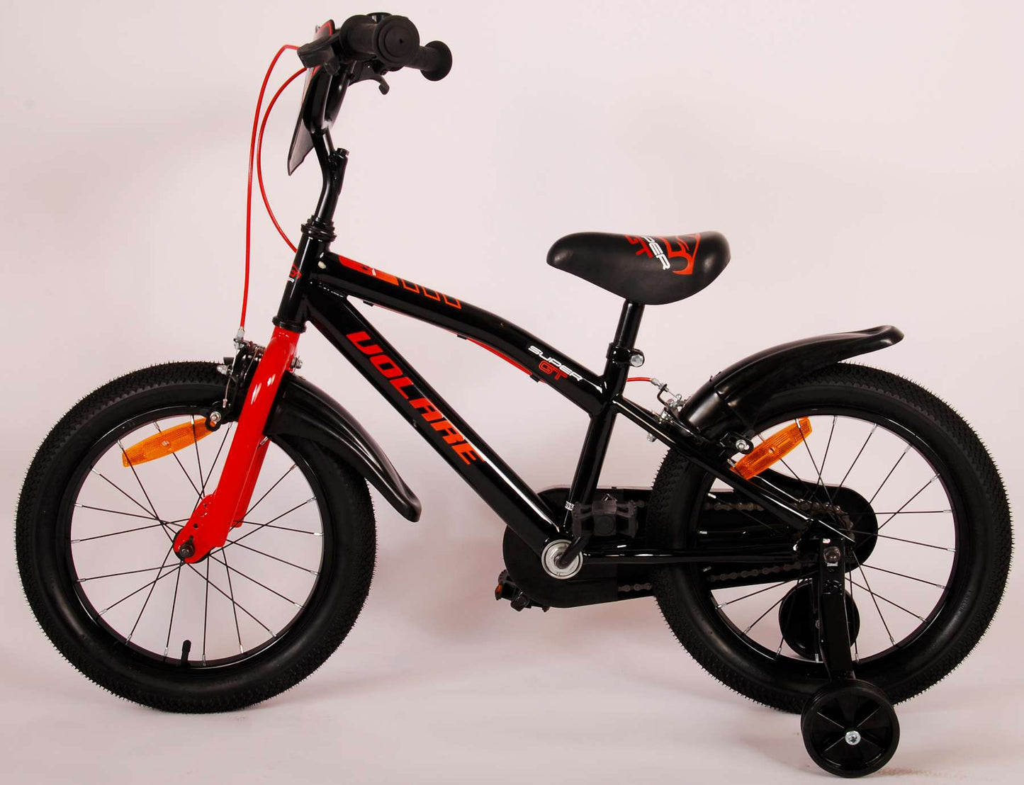 Volare Super GT Kinderfiets - Jongens - 16 inch - Rood - Twee handremmen