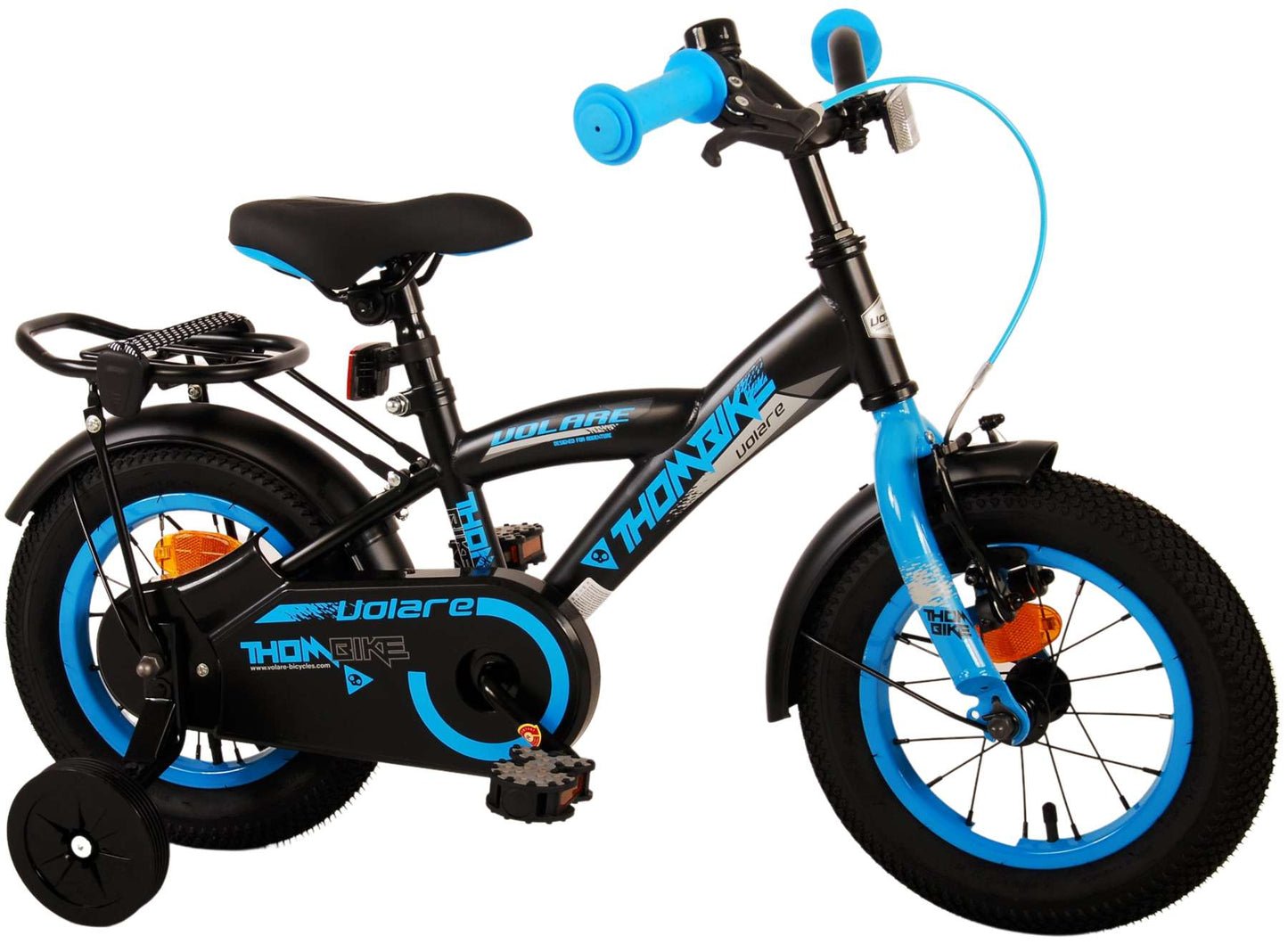 Volare Thombike Kinderfiets - Jongens - 12 inch - Zwart Blauw