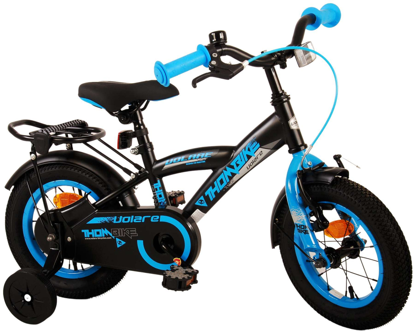 Volare Thombike Kinderfiets - Jongens - 12 inch - Zwart Blauw