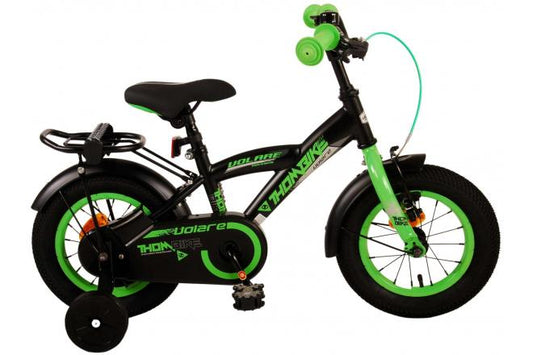 Volare Thombike Kinderfiets - Jongens - 12 inch - Zwart Groen